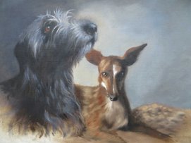 Edgar and Elfin, Oil on canvas